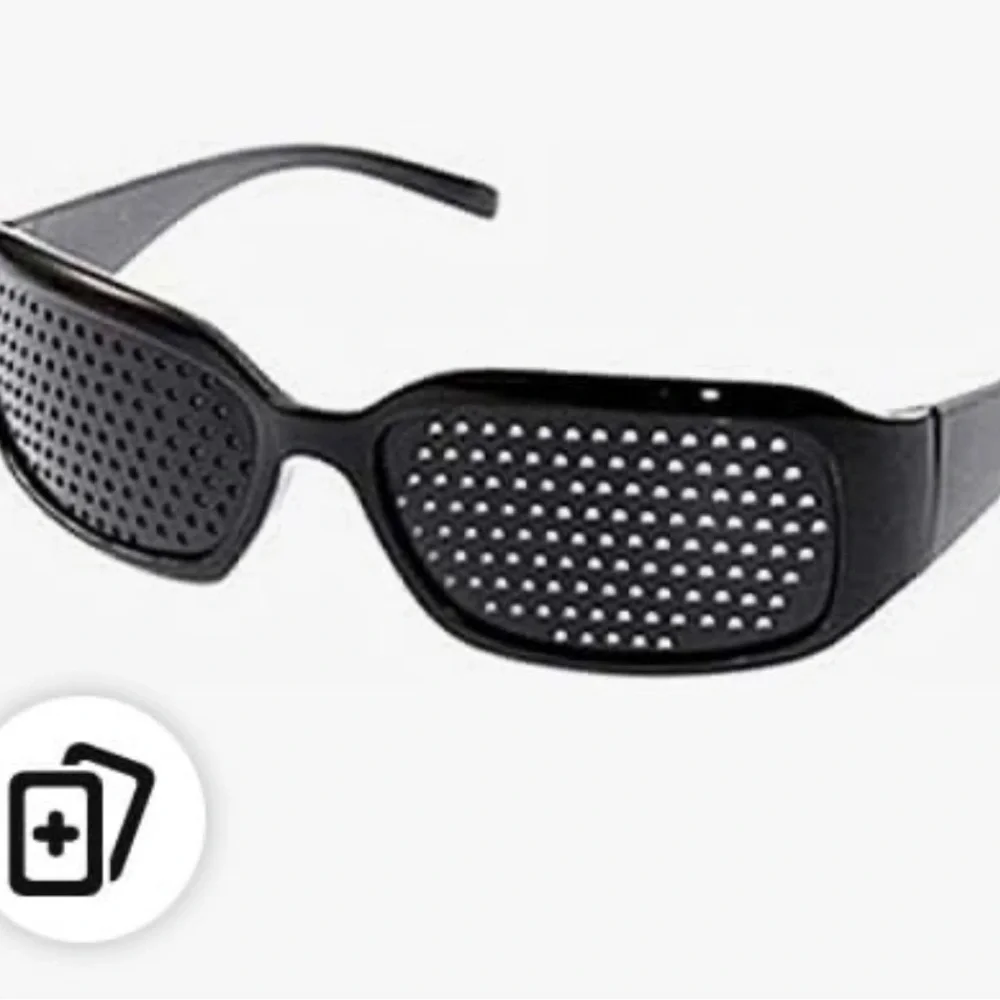 Black Pinhole Sunglasses unisex - Picture 2 of 5